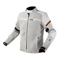 LS2 Riva High-Vis Orange / Grey Mens Motorbike Jacket