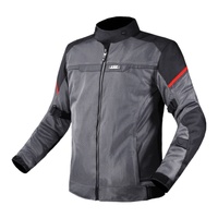 LS2 Riva Black / Red / Grey Mens Motorbike Jacket