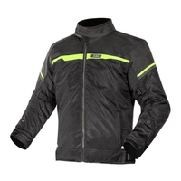 LS2 Riva Black / Neon Yellow Mens Motorbike Jacket