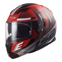 LS2 FF320 Stream Evo Shadow Helmet - Red / White 