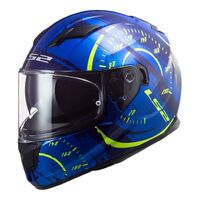LS2 FF320 Stream Evo Tacho Full Face Motorbike Helmet - Blue / High Vis