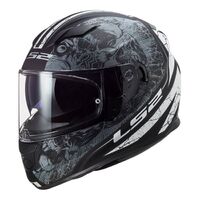 LS2 FF320 Stream Evo Full Face Motorbike Helmet - Titanium / Matte Black