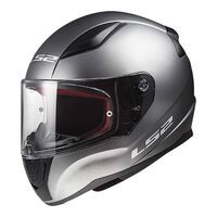 LS2 FF353 Rapid Full Face Motorbike Helmet - Solid Matte Titanium Grey Silver