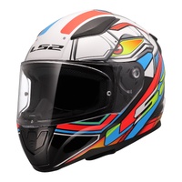 LS2 FF353 Rapid II Xdron Full Face Motorbike Helmet - White/Blue