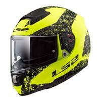 LS2 FF397 Vector Sign Full Face Motorbike Helmet - Matte High Vis Yellow/Black
