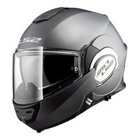 LS2 FF399 Valiant Matte Titanium Flip Front Motorbike Helmet