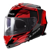 LS2 FF800Storm II Tracker Full Face Motorbike Helmet - Black / Red