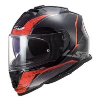 LS2 FF800 Storm Classy Full Face Road Motorbike Helmet - Black/Red