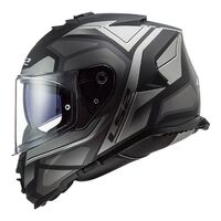 LS2 FF800 Storm Faster Full Face Road Motorbike Helmet - Matte Black/Titanium