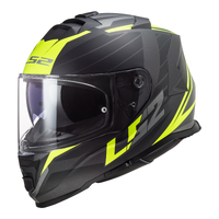 LS2 FF805 Storm II Nerve Helmet - Matte Black / High-Vis Yellow