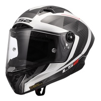 LS2 FF805GP Thunder GP Aero Raute Full Face Motorbike Helmet - White / Grey