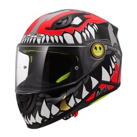 LS2 FF812 Kids Full Face Motorbike Helmet - Grey/Red