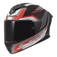 LS2 FF820 Rapid III Hyper Motorbike Helmet - Black / Red
