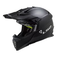 LS2 MX437J Fast Evo Mini Junior Motorbike Helmet - Matte Black