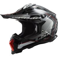 LS2 MX700 Subverter Evo Arched MX Helmet - Black / Titanium