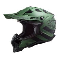 LS2 MX700 Subverter Evo Cargo Motocross Helmet - Green/Black