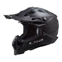 LS2 MX700 Subverter Evo Matte Black Noir Motocross Helmet