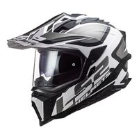 LS2 MX701 Explorer Alter MX Helmet - Matte Black/White