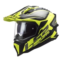 LS2 MX701 Explorer HPFC Alter MX Helmet - Matte Black / Hi-Vis Yellow