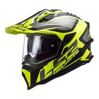 LS2 MX701 Explorer Alter MX Helmet - Matte Black/Fluro