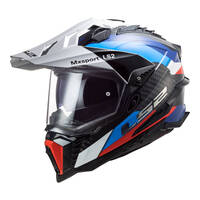 LS2 MX701 Explorer Carbon Frontier MX Helmet - Black / Blue