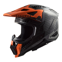 LS2 MX703 C X Force Victory Helmet - Titanium / Orange