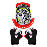 LS2 Helmet MX437 Red Liner / Cheek Pads (Set)
