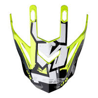 LS2 Helmets MX437 Fast Evo Peak Crusher Black High Vis Yellow