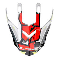 LS2 Helmets MX437 Fast Evo Peak Crusher Black Red