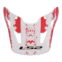 LS2 COZ Helmet Peak Hyde - Red / White