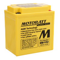 MB10U Motobatt Quadflex AGM 12V Battery 