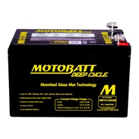 Motobatt MB12120NB Deep Cycle AGM Battery 12ah/C10