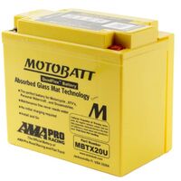 MBTX20U Motobatt Quadflex 12V Battery 