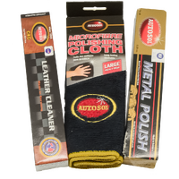 Autosol Metal Polish/Leather Cleaner/Cloth 