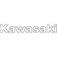 Kawasaki Sticker White (Pack of 10) 