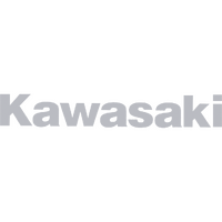 Kawasaki Small Sticker Silver (Pack of 10) 