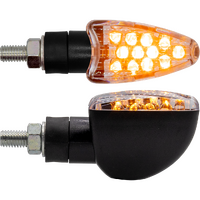 Arrowhead LED Ind Amber Light Clear Lens (Pair)
