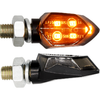 Micro Stark LED Ind 8mm Stem Black (Pair)