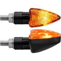 Micro Arrowhead Ind Clear Lens Black (Pair)