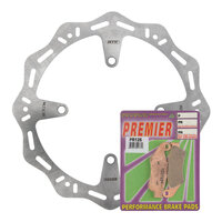 Front Hornet Brake Disc Rotor & Pad Kit for 2006-2014 Kawasaki KX450F