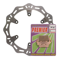 MTX Hornet Rear Brake Disc & Pad Kit for 2000-2003 KTM 400 EXC 