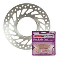 Front Brake Disc Rotor & Pad Kit for 2005-2016 Honda CRF450X