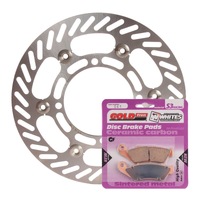 Front Brake Disc Rotor & Pad Kit for 2004-2005 Kawasaki KX250F