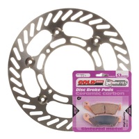 Front Brake Disc Rotor & Pad Kit for 2004-2005 Kawasaki KX250F