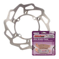 Front Brake Disc Rotor & Pad Kit for 2015 Kawasaki KX250F