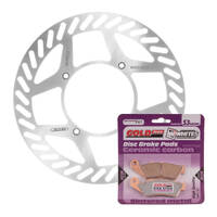 Front Brake Disc Rotor & Pad Kit for 1997-2008 Kawasaki KLX300R