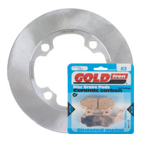 Front Brake Disc Rotor & Pad Kit (Right) for 2002-2020 Suzuki LTF300F Kingquad 4WD