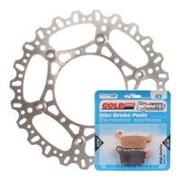 Front Brake Disc Rotor & Pad Kit (Wave) for 2017-2021 Yamaha WR250F