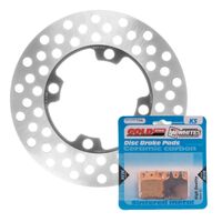 Front Brake Disc Rotor & Pad Kit for 2007-2016 Yamaha YFM450FA Grizzly Auto 4WD