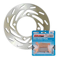 Front Brake Disc Rotor & Pad Kit (Right) for 2008-2011 Yamaha YFM700F Grizzly
